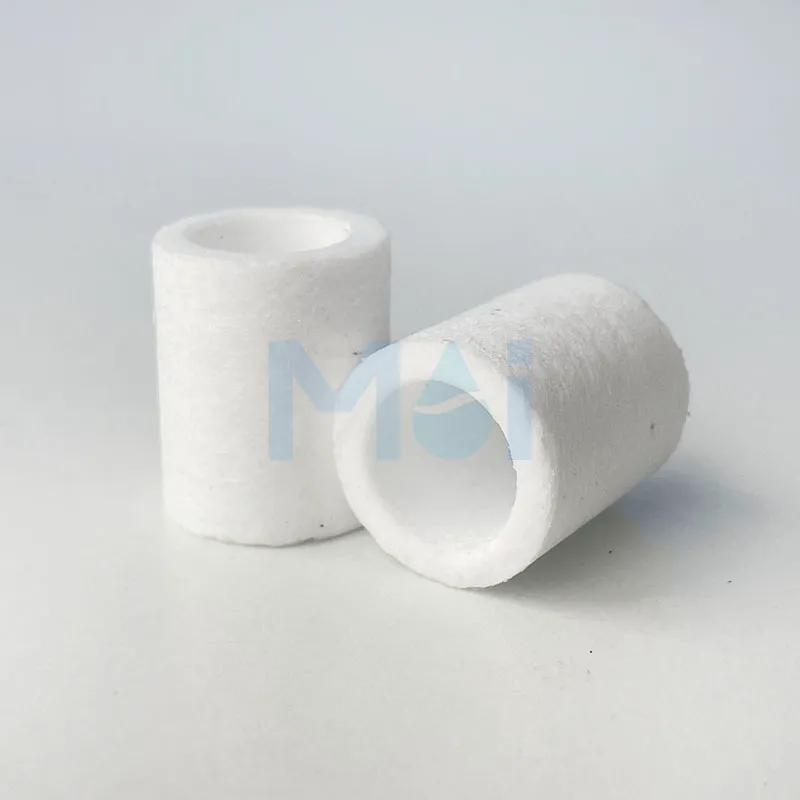 Pipeline-type vacuum filter element