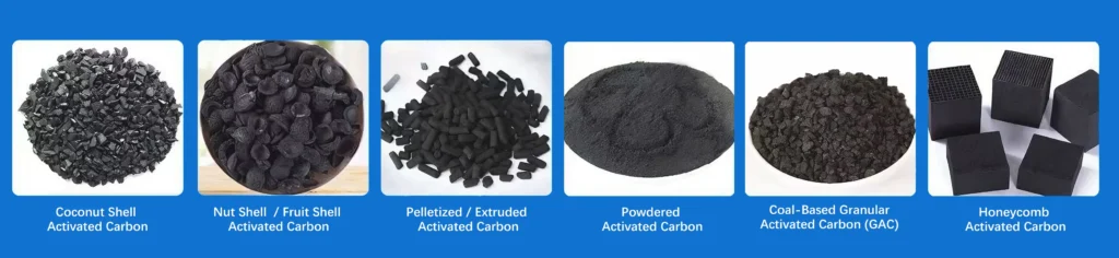 activated carbon types