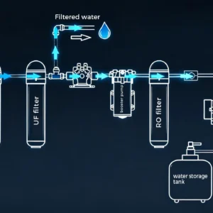 RO post ACF filter for water filtration system
