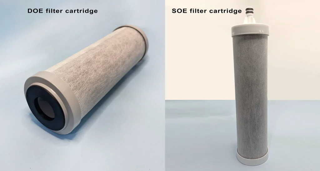 DOE VS SOE filter cartridge for water filtration